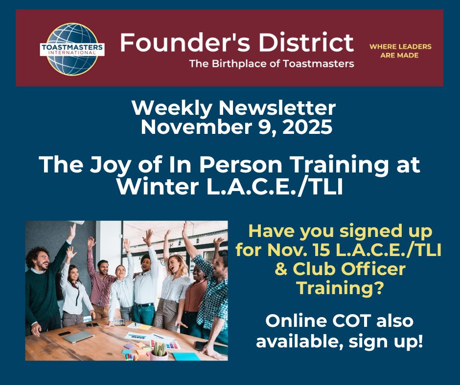 Latest Founder’s District News