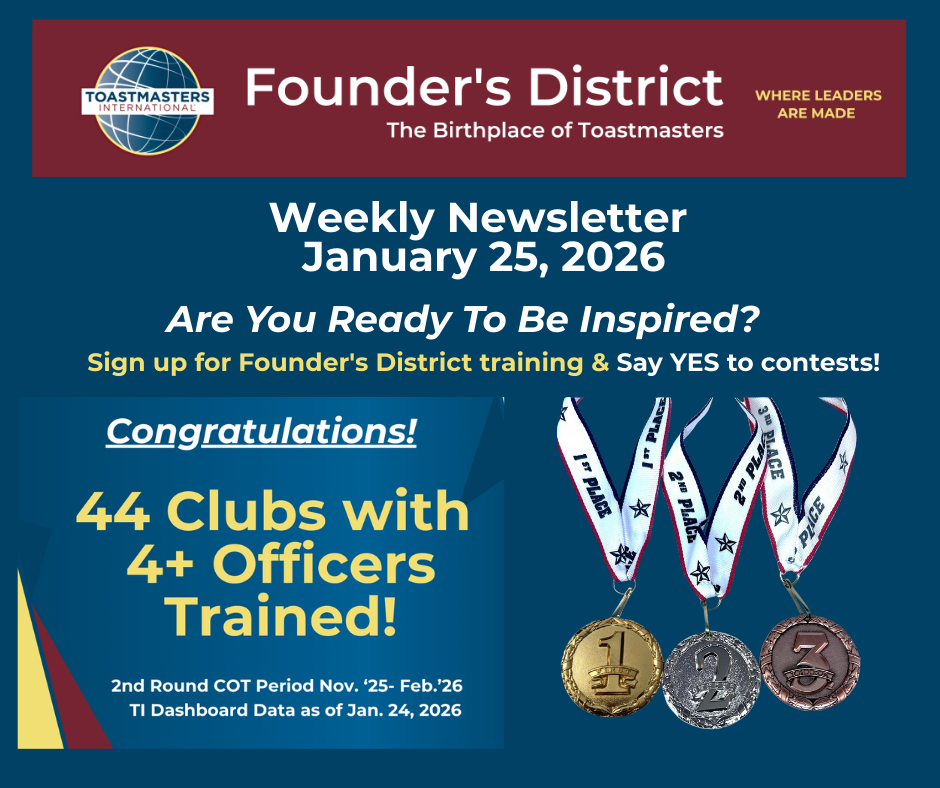 Latest Founder’s District News