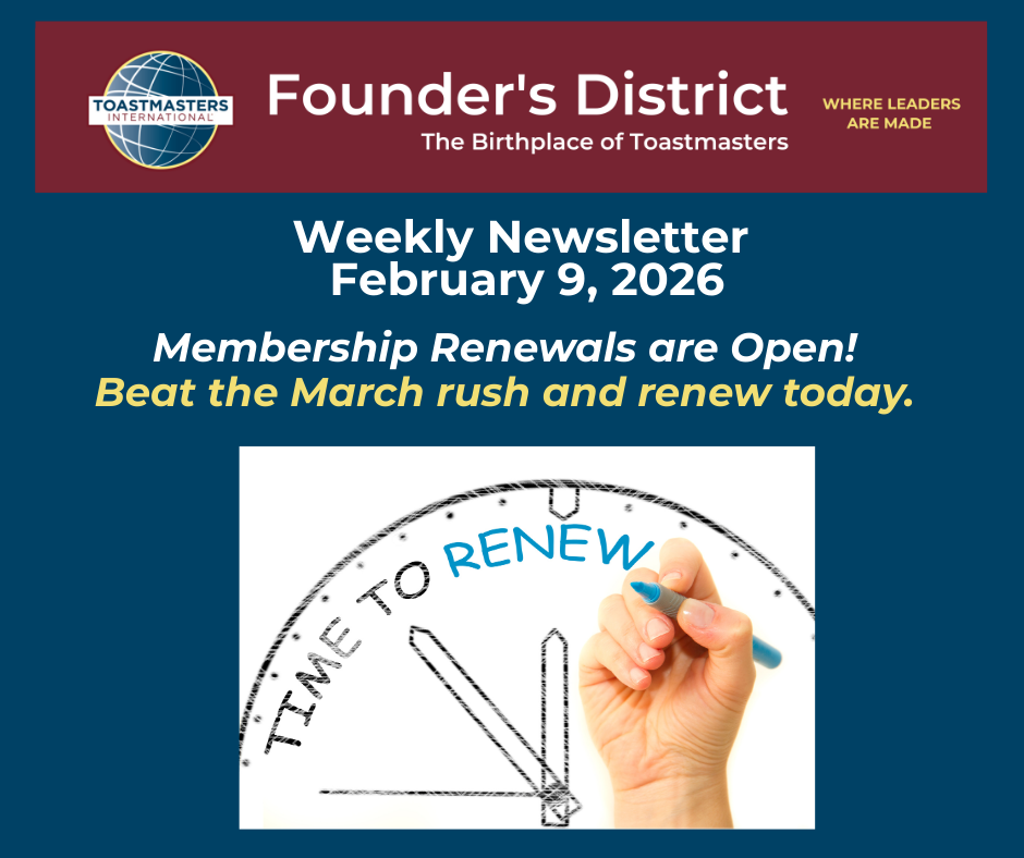 Latest Founder’s District News