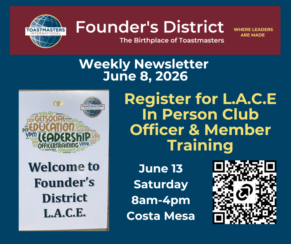 Latest Founder’s District News