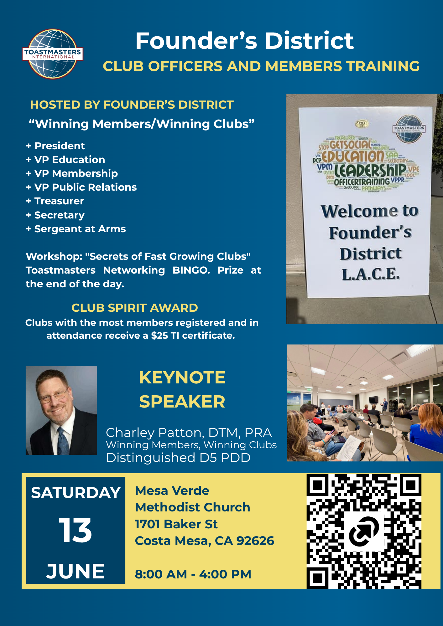 June 13 LACE/TLI In Person in Costa Mesa