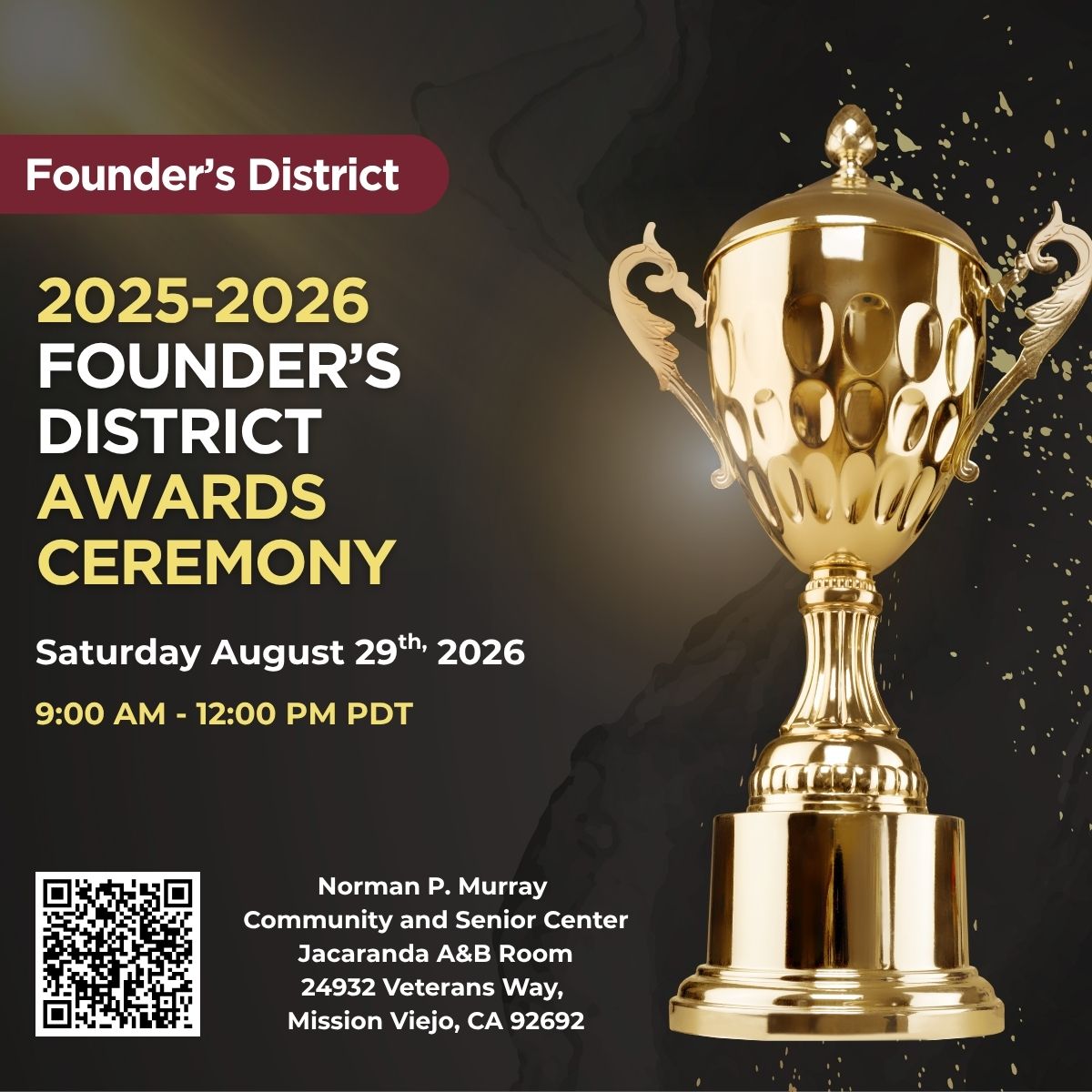 Celebrating Excellence: Join Us for the 2025-2026 Founder’s District Awards Ceremony